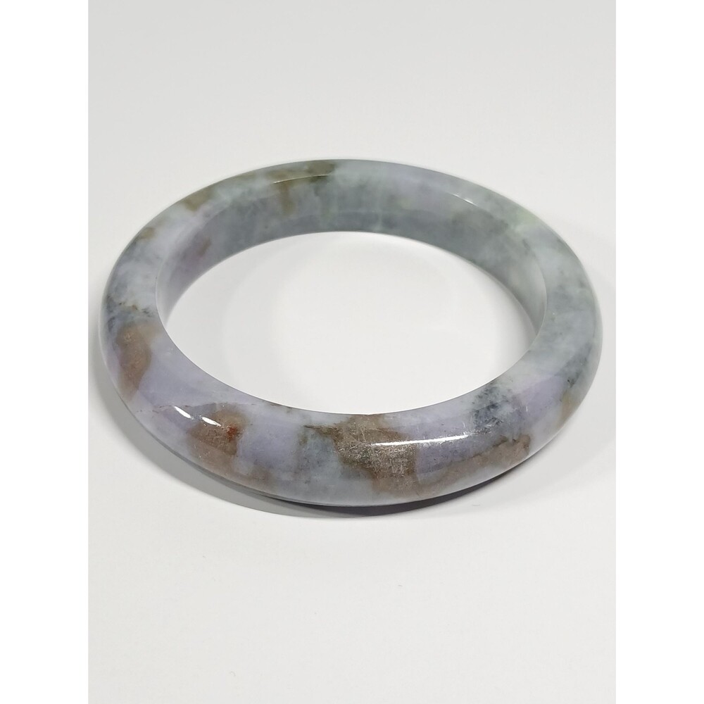 Grey Lavender Jade Bangle 67mm Multi-Color